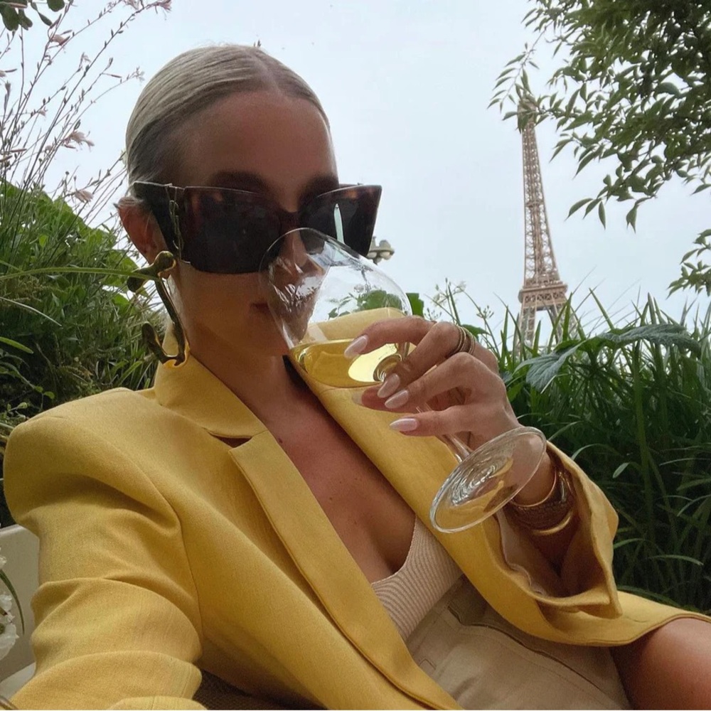 Blaze YSL Cat Eye Sunglasses Brown